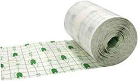 img 2 attached to 🩹 Zorvo Waterproof Adhesive Wound Dressing Fixation Tape Bandage Roll, 4 Inches X 10.9 Yards, Transparent Film