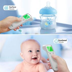 img 2 attached to 🌡️ FACEIL Forehead Thermometer for Fever - Non Contact Infrared Thermometer with Fever Indicator, Instant Digital Thermometer for Adults and Babies