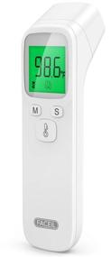 img 4 attached to 🌡️ FACEIL Forehead Thermometer for Fever - Non Contact Infrared Thermometer with Fever Indicator, Instant Digital Thermometer for Adults and Babies