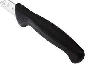 img 1 attached to Mercer Culinary Black Millennia Handle: 8-Inch Wavy Edge Knife for Efficient Cutting Purposes