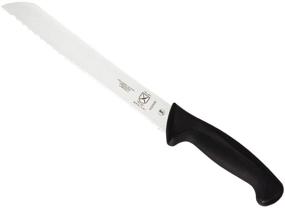 img 4 attached to Mercer Culinary Black Millennia Handle: 8-Inch Wavy Edge Knife for Efficient Cutting Purposes