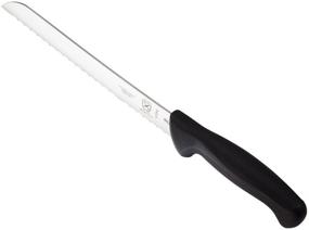 img 2 attached to Mercer Culinary Black Millennia Handle: 8-Inch Wavy Edge Knife for Efficient Cutting Purposes