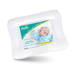img 4 attached to 👶 Oeko-TEX Standard 100 Certified Baby Toddler Pillow (13 x 18) with Pillowcase - Soft Flat Pillows for Sleeping and Travel