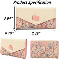 geometric sequins tri fold multi function handbag women's handbags & wallets in wallets logo