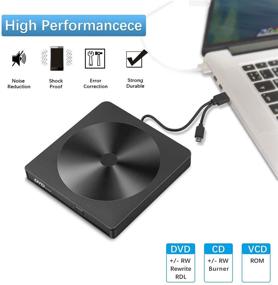 img 2 attached to 📀 Haiway External CD DVD Drive USB 3.0 Type-C Portable Burner with Protective Storage Carrying Case Bag for Windows Linux Mac Laptop Desktop, MacBook Pro/Air, iMac – CD/DVD ROM Drive Rewriter