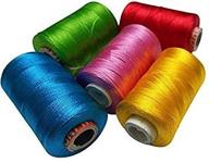 🧵 premium goelx silk thread for jewelry making, tassel making, and embroidery - soft, shiny, and 5 popular colors included logo