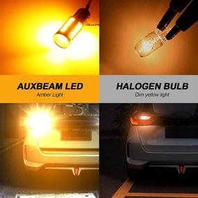 img 2 attached to Auxbeam 1157 P21/5W BAY15D LED Light Bulbs with 6000lm Brightness, Amber Yellow LEDs for Enhanced Front/Rear Turn Signal & Brake Tail Parking Lights