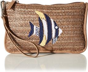 img 4 attached to 👜 Stylish Vera Bradley Straw Wristlet: Your Essential RFID Protective Accessory