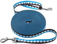 nylon dog training lead - 12ft/20ft/30ft/50ft long leash for obedience recall, agility & tie out in yard logo