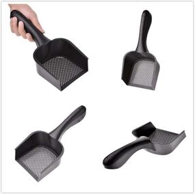 img 1 attached to 🐾 DHXYZZB Cat Kitty Litter Scoop with Small Holes: Fine Litter Scooper Shovel for Cats, Dogs, Rabbits, Hamsters, Snakes | PVC Non-Toxic Sifter Scoop