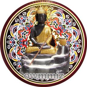 img 3 attached to Exquisite Golden Buddha Backflow Incense Burner with 10 PCS Cones - Perfect Home Decor Gift and Ornament