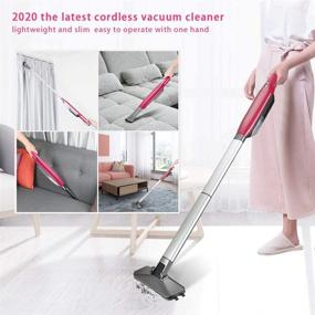 img 3 attached to POWERGIANT Stick Vacuum Cleaner Cordless: Lightweight Handheld with 16000PA Powerful Suction, Rechargeable Battery, LED Flashlight - Ideal for Hard Floor, Carpet, Upholstery, Upright Cleaning