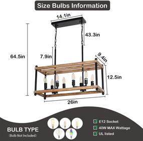img 3 attached to Светильники Trongee Люстра для фермерского дома