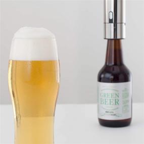 img 3 attached to 🍺 GREEN HOUSE Bottled Beer Foam Maker - Ultimate Compact Gift for Beer Enthusiasts, Transform Ordinary Bottled Beer into Superior Tasteful Brew with Ultra Fine Foam at the Touch of a Button