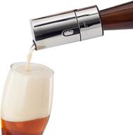 🍺 green house bottled beer foam maker - ultimate compact gift for beer enthusiasts, transform ordinary bottled beer into superior tasteful brew with ultra fine foam at the touch of a button logo