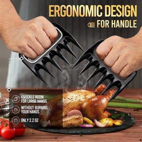 img 2 attached to 🍖 Meat Claws Smoker Grill Accessories: Perfect Stocking Stuffers Cooking Gifts for Men and Women - Shredder Claws Smoke Set for Smoking Food, Turkey, Chicken, Pork, and Barbecue