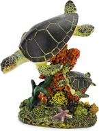 🐢 medium-sized penn plax swimming sea turtle aquarium decoration logo