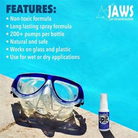 img 3 attached to 👁️ Crystal Clear Vision in an Instant: Just Add Water Jaws Quick Spit Antifog - Spray Formula