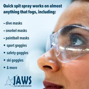 img 2 attached to 👁️ Crystal Clear Vision in an Instant: Just Add Water Jaws Quick Spit Antifog - Spray Formula