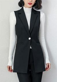 img 1 attached to 👗 Stylish and Chic: KEDERA Women's Sleeveless Duster Trench for Fashionable Coats, Jackets & Vests