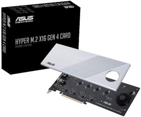 img 4 attached to 💥 ASUS Hyper M.2 X16 PCIe 4.0 X4 Expansion Card: Supports 4 NVMe M.2 (2242/2260/2280/22110) up to 256Gbps, Compatible with AMD 3rd Ryzen sTRX40, AM4 Socket, and Intel VROC NVMe Raid