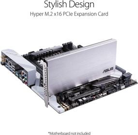 img 1 attached to 💥 ASUS Hyper M.2 X16 PCIe 4.0 X4 Expansion Card: Supports 4 NVMe M.2 (2242/2260/2280/22110) up to 256Gbps, Compatible with AMD 3rd Ryzen sTRX40, AM4 Socket, and Intel VROC NVMe Raid