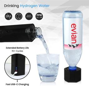 img 3 attached to 🧬 Le Angelique 2021 Hydra: Hydrogen Rich Water Bottle Generator and Gas Inhaler - High Concentration Molecular H2 Maker with PEM Membrane & SPE Technology Ionizer, USB Rechargeable