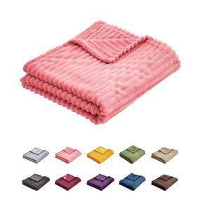 img 4 attached to 👶 Одеяльце Uozzi Bedding из фланелированного флиса для малышей и младенцев - Ультра мягкое маленькое покрывало для детской кроватки из микрофибры полиэстера на все времена года - Розовое, 27x39 дюймов