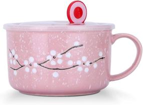 img 4 attached to 🌸 Ceramic Blossoms Pattern Microwave: Enhance Your Cooking Experience with VanEnjoy's Innovative Design