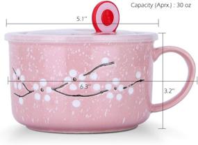 img 3 attached to 🌸 Ceramic Blossoms Pattern Microwave: Enhance Your Cooking Experience with VanEnjoy's Innovative Design