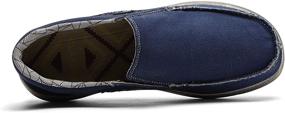 img 1 attached to 👞 SONLLEIVOO Men's Canvas Loafers - Casual Slip-On Shoes for Men