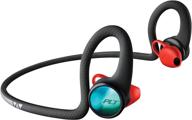 🎧 партнер plantronics backbeat fit 2100: водостойкие и влагозащищённые беспроводные наушники для тренировок, черного цвета. логотип