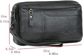 img 3 attached to 👜 Wristlet Business Organizer Bag for Passports