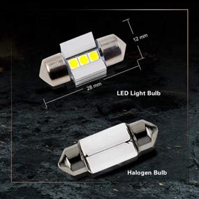 img 1 attached to 🔦 LASFIT 28MM DE3021 DE3022 LED Dome Map Trunk Cargo Light Bulb - Buy Now for 6000K White Light (2pcs)