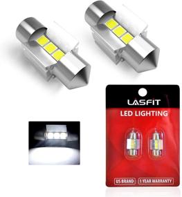 img 4 attached to 🔦 LASFIT 28MM DE3021 DE3022 LED Dome Map Trunk Cargo Light Bulb - Buy Now for 6000K White Light (2pcs)