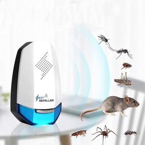 img 2 attached to Eco-Friendly Ultrasonic Pest Repeller - Effective Indoor Electronic Control for Mouse, Rats, and Cockroach (2 Pack)