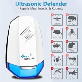 img 3 attached to Eco-Friendly Ultrasonic Pest Repeller - Effective Indoor Electronic Control for Mouse, Rats, and Cockroach (2 Pack)