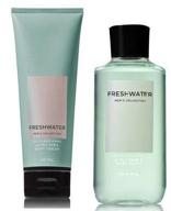 🛀 коллекция для мужчин bath and body works средство 2 в 1 для волос и тела freshwater и крем для тела - будь свежим и увлажненным, все в одном! логотип