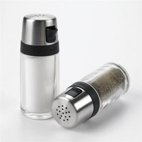 img 3 attached to 🧂 Oxo 1234780CL Salt and Pepper Shaker Set: Clear, Stainless Steel, 4.5-Inch - Sleek and Functional Seasoning Dispensers