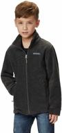 columbia steens fleece charcoal heather 🧥 boys' clothing: cozy comfort for young adventurers logo