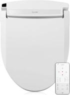 brondell le99 swash electronic bidet seat - white, round toilet fit with lite-touch remote, warm air dryer, strong wash mode, stainless-steel nozzle, user settings & easy installation logo