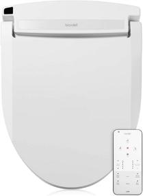 img 4 attached to Brondell LE99 Swash Electronic Bidet Seat - White, Round Toilet Fit with Lite-Touch Remote, Warm Air Dryer, Strong Wash Mode, Stainless-Steel Nozzle, User Settings & Easy Installation