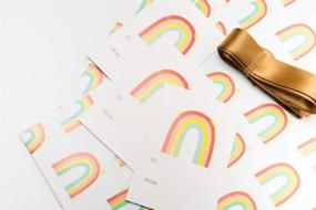 img 2 attached to 🌈 Rainbow Gift Wrapping Paper Set: 3 Folded 27" x 39" Papers + 3 Meters of Ribbons & 3 Gift Tags - Perfect Bundle for Baby Showers, Birthdays & More