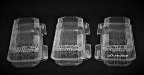 img 4 attached to 🥡 Convenient Clear Plastic Hinged Take Out/Sub & Hoagie Container 12"x5" - Pack of 25: #PXT350
