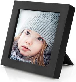 img 3 attached to 🖼️ Set of 9, Home Margo 4x4 Black Instagram Photo Collage Frames - Small Square Picture Frames, 4 Inch