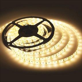 img 3 attached to Renohef Waterproof USB LED Strip Lights: 16.4ft, 300 Leds Warm White - Versatile Lighting for TV, Desktop, Kitchen, and More