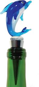 img 3 attached to Glass Dolphin Wine Stopper - Unique Handmade Decor for Wine Bottles - Eye-Catching Dolphin Wine Corker & Sealer - Perfect Gift for Hosts & Wine Lovers