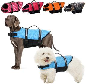 img 4 attached to 🐶 Ultimate Dog Life Jacket: High Buoyancy Dog Safety Vest for Swimming and Boating with Durable Rescue Handle - Suitable for Small, Medium, and Large Dogs