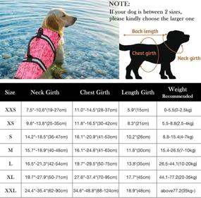 img 3 attached to 🐶 Ultimate Dog Life Jacket: High Buoyancy Dog Safety Vest for Swimming and Boating with Durable Rescue Handle - Suitable for Small, Medium, and Large Dogs