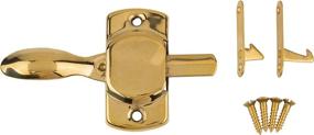 img 1 attached to 🔐 Vintage Hoosier Brass Latch and Catch: Cabinet, Cupboard, Desk Reproduction Hardware, KC-2